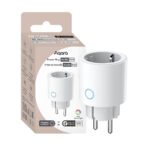 Aqara Power Plug H2 EU RGB viedā rozete ar enerģijas patēriņa uzraudzību, Zigbee, Thread, Bluetooth un Matter, balta (SP-P05D)