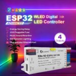 Gledopto Elite 4D-EXMU WLED LED kontrolieris ar Ethernet, Wi‑Fi un mikrofonu (GL-C-618WL) - Image 5