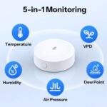 SONOFF AirGuard TH Pressure SNZB-02M Zigbee temperatūras, mitruma un gaisa spiediena sensors, balts - Image 4