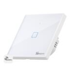 Sonoff T2EU1C viedais Wi‑Fi sienas slēdzis, balts