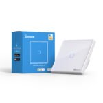 Sonoff T2EU1C viedais Wi‑Fi sienas slēdzis, balts - Image 3