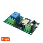 TuyaSmart 1CH Wi‑Fi + RF viedais relejs, 7–32 V AC/DC, 10 A, NO/NC