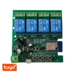 TuyaSmart 4CH Wi-Fi + RF viedais relejs 5V USB / 7–32V AC/DC, NO/NC, 10A - Image 2