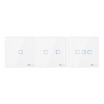Sonoff TX T2EU3C viedais Wi-Fi sienas slēdzis ar RF vadību, 3 kanāli - Image 3