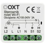 OXT Mikro WiFi roletu vadības modulis TUYA, 3A, 100–240 V AC