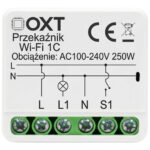 OXT Mikro WiFi 1 kanāla viedais relejs 10A, 100–240V AC / 12–24V DC, Tuya / Smart Life