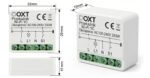 OXT Mikro WiFi 1 kanāla viedais relejs 10A, 100–240V AC / 12–24V DC, Tuya / Smart Life - Image 2