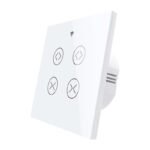 MOES WRS-EUC2-WH-MS viedais divkanālu žalūziju un aizkaru slēdzis, Wi-Fi/RF433, balts - Image 3