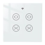MOES WRS-EUC2-WH-MS viedais divkanālu žalūziju un aizkaru slēdzis, Wi-Fi/RF433, balts - Image 2