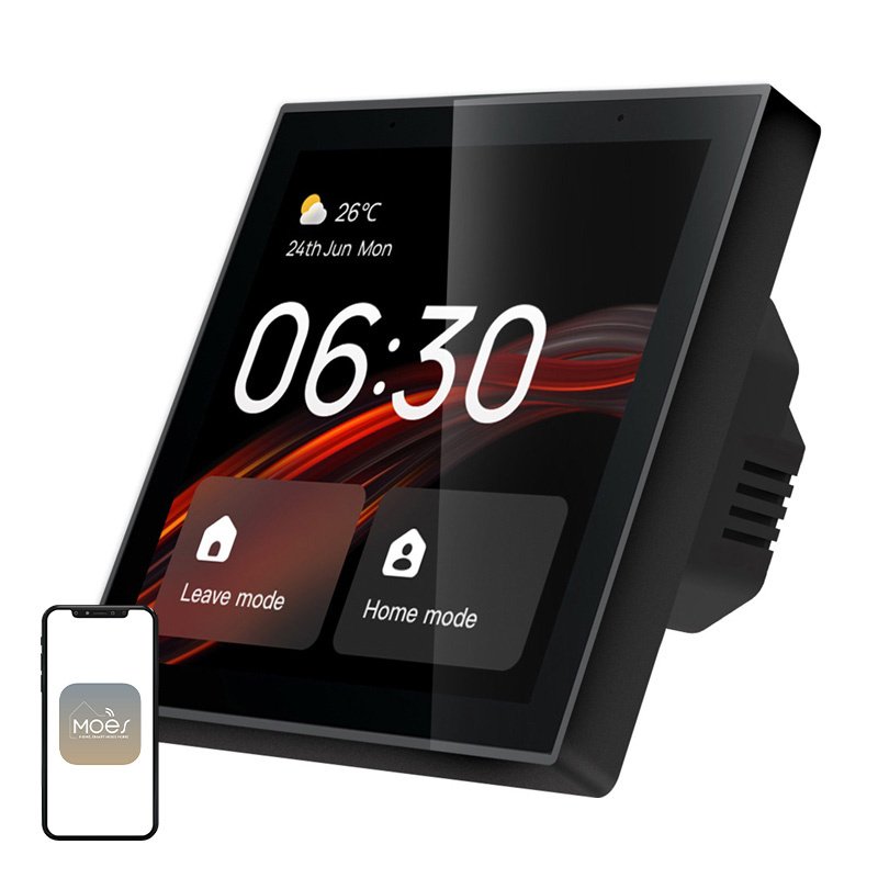 59930_3.jpg MOES CCP-TY-LN Wi‑Fi/Zigbee viedās mājas vadības panelis ar 4" LCD ekrānu - Image 1