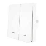 MOES ZS-B-EU2 ZigBee 3.0 divkanālu viedais gaismas slēdzis bez neitrālā vada - Image 2