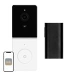 MOES WDB-TY-B20 Wi-Fi video durvju zvans ar 1080p kameru un RF zvanu