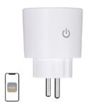 MOES MWP-EU16M-WH-MS Matter Wi-Fi viedā rozete 16 A ar enerģijas patēriņa mērīšanu