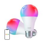 LEPRO B2-2 E27 Wi‑Fi viedā LED spuldze, 1100 lm, 2 gab.