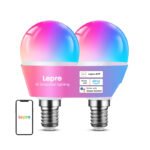 LEPRO BP1-2 viedā LED spuldze E14, Wi‑Fi un Bluetooth, 470 lm, 2 gab. - Image 2