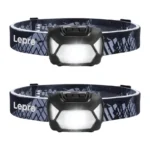 Galvas lukturis LEPRO 320015-2, 200 lm, 2 gab., AAA baterijas