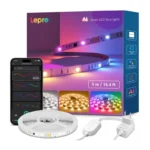 Lepro S2 5 m Wi‑Fi un Bluetooth RGBIC LED lente - Image 2