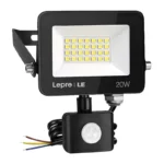 LEPRO 340013-DW-EU LED prožektors ar kustības sensoru, 20 W, 2000 lm, 5000 K, IP65