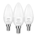 LEPRO LED spuldze E14 C37 4.2W (40W), 470 lm, 2700K, 250°, 3 gab.