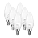 LEPRO LED spuldze E14 C37 4,2 W (40 W), 470 lm, 2700 K, 6 gab.