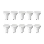 LEPRO GU10 LED spuldze 4.5 W (50 W), 345 lm, 2700 K, 100°, 10 gab.