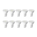 LEPRO LED spuldze GU10 4,5 W, 345 lm, 6500 K, 100°, 10 gab.