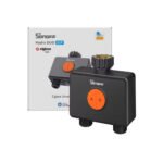 SONOFF Hydro DUO Zigbee viedais apūdeņošanas vārsts ar plūsmas mērītāju, 2 kanāli, melns (SWV-ZF2E)