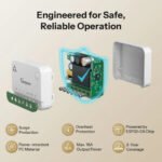 SONOFF MINI ONE PM (MINI-1GSP) Wi‑Fi Matter viedais relejs ar enerģijas uzskaiti, 16 A - Image 4